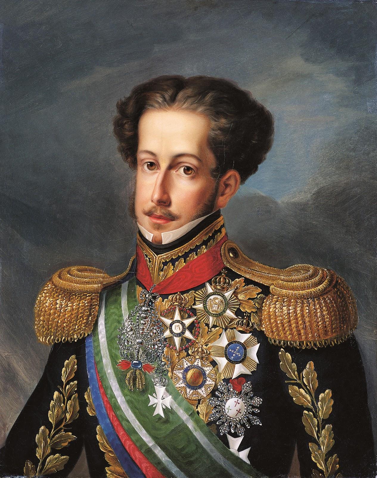 Pedro I & IV, Emperor of Brazil and King of Portugal and Algarves (c. 1830) by Simplício Rodrigues de Sá – Imperial Museum of Petrópolis