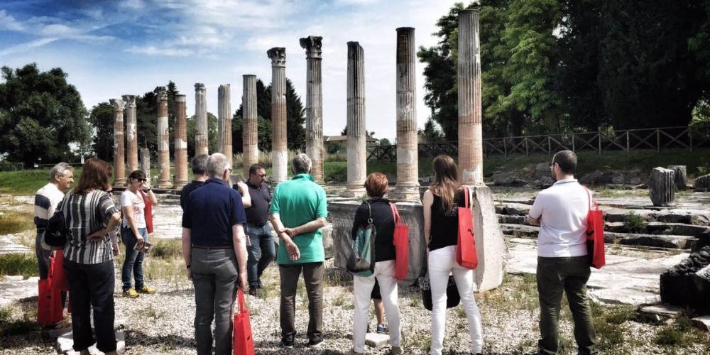 Discover the ancient forum with an expert guided tour during the Aquileia Open Days. – © Gianluca Baronchelli