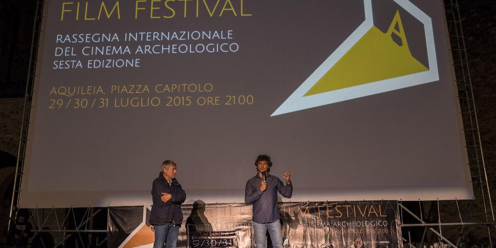 Alberto Angela—popular TV science communicator, writer and palaeontologist—is a special guest of the Aquileia Film Festival. – © Gianluca Baronchelli