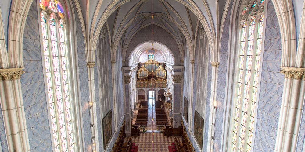 Les visiteurs sont conviés à rejoindre la prière des moines dans l'église de l'abbaye de Göttweig. – © Pater Pius Nemes / Stift Göttweig