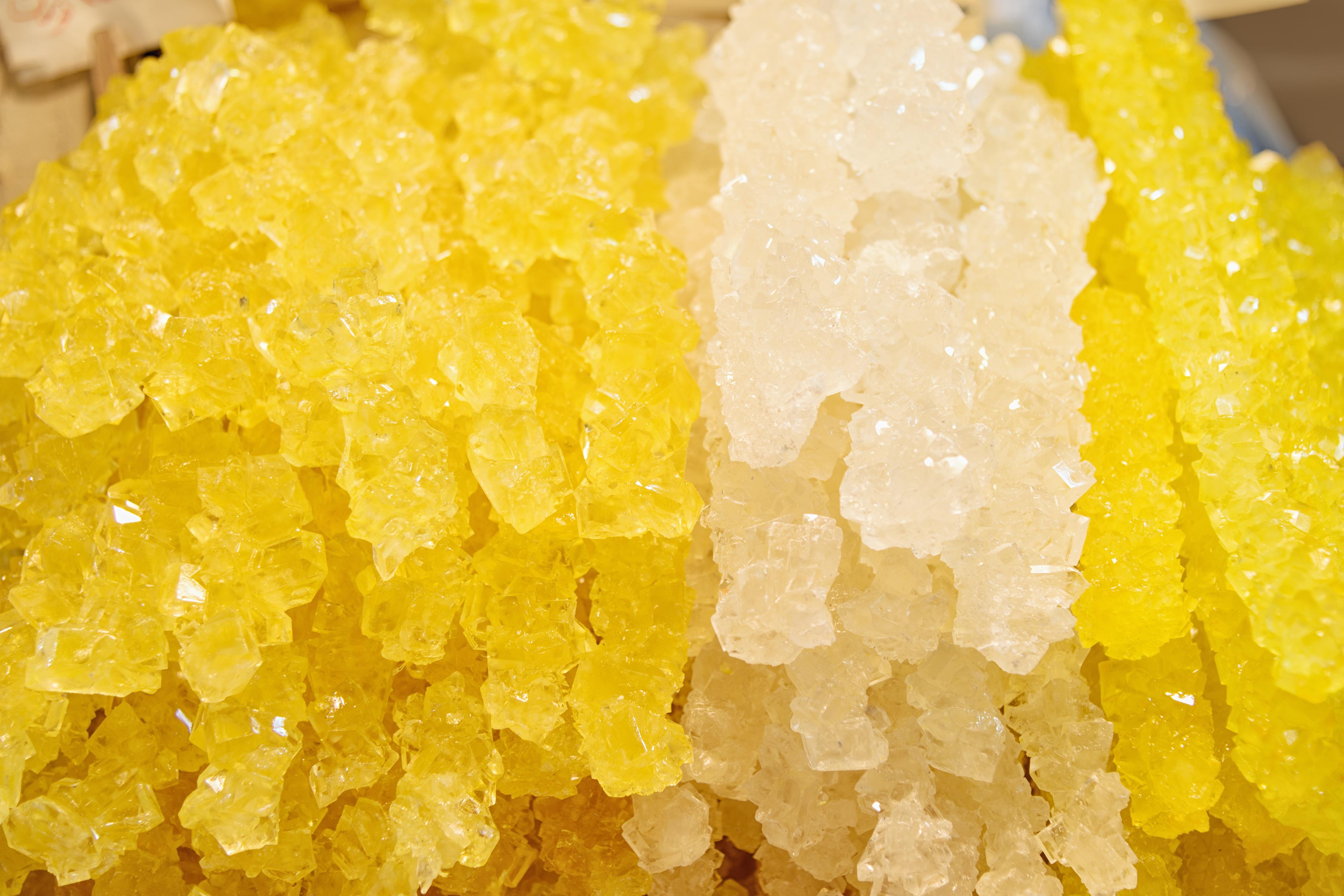 Nabat is Persian Saffron Rock Candy, crystallized sugar that is flavored with saffron © Elena Odareeva / Shutterstock