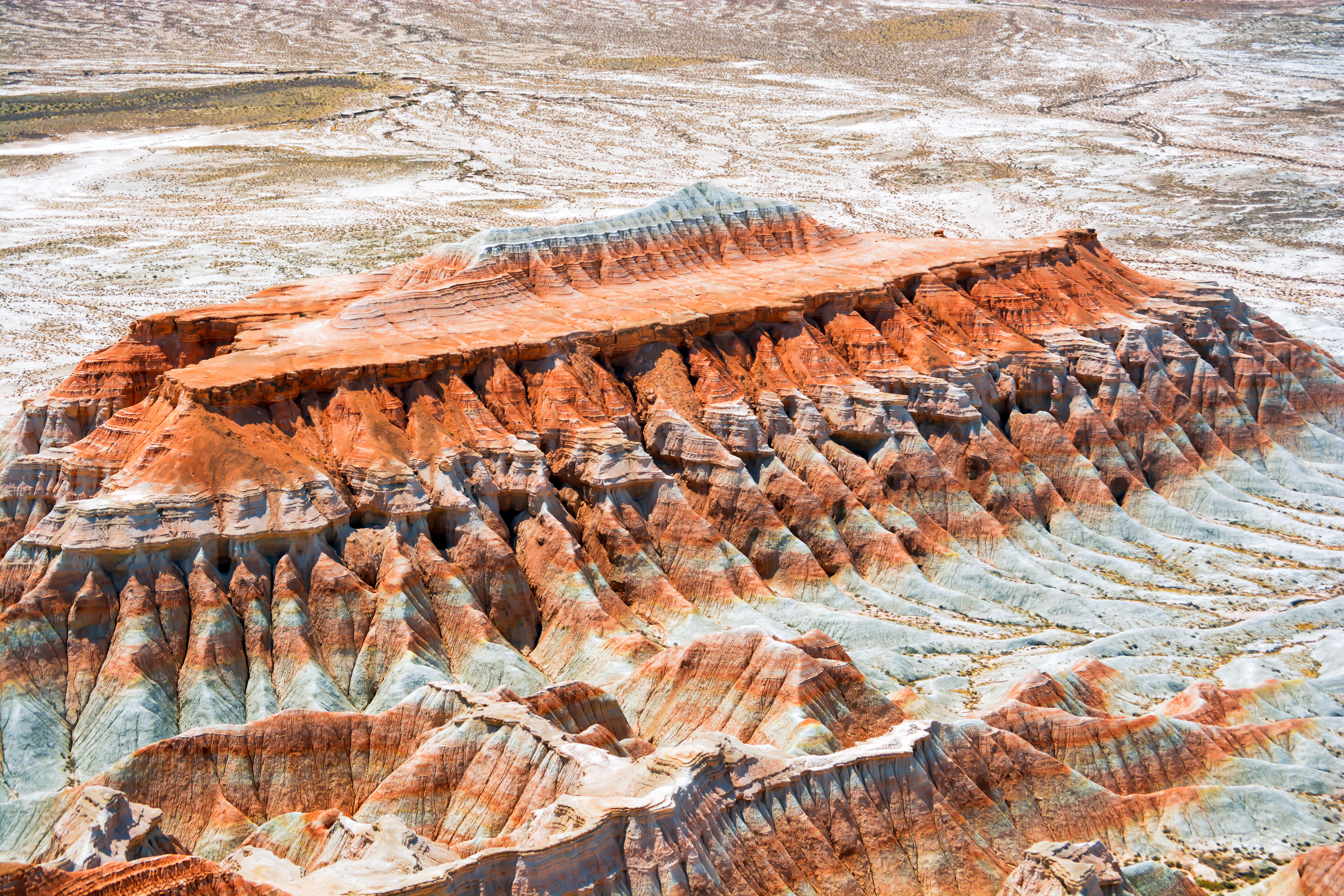 Aerial shot of Yangykala Canyon © Shadab_ansari / Shutterstock