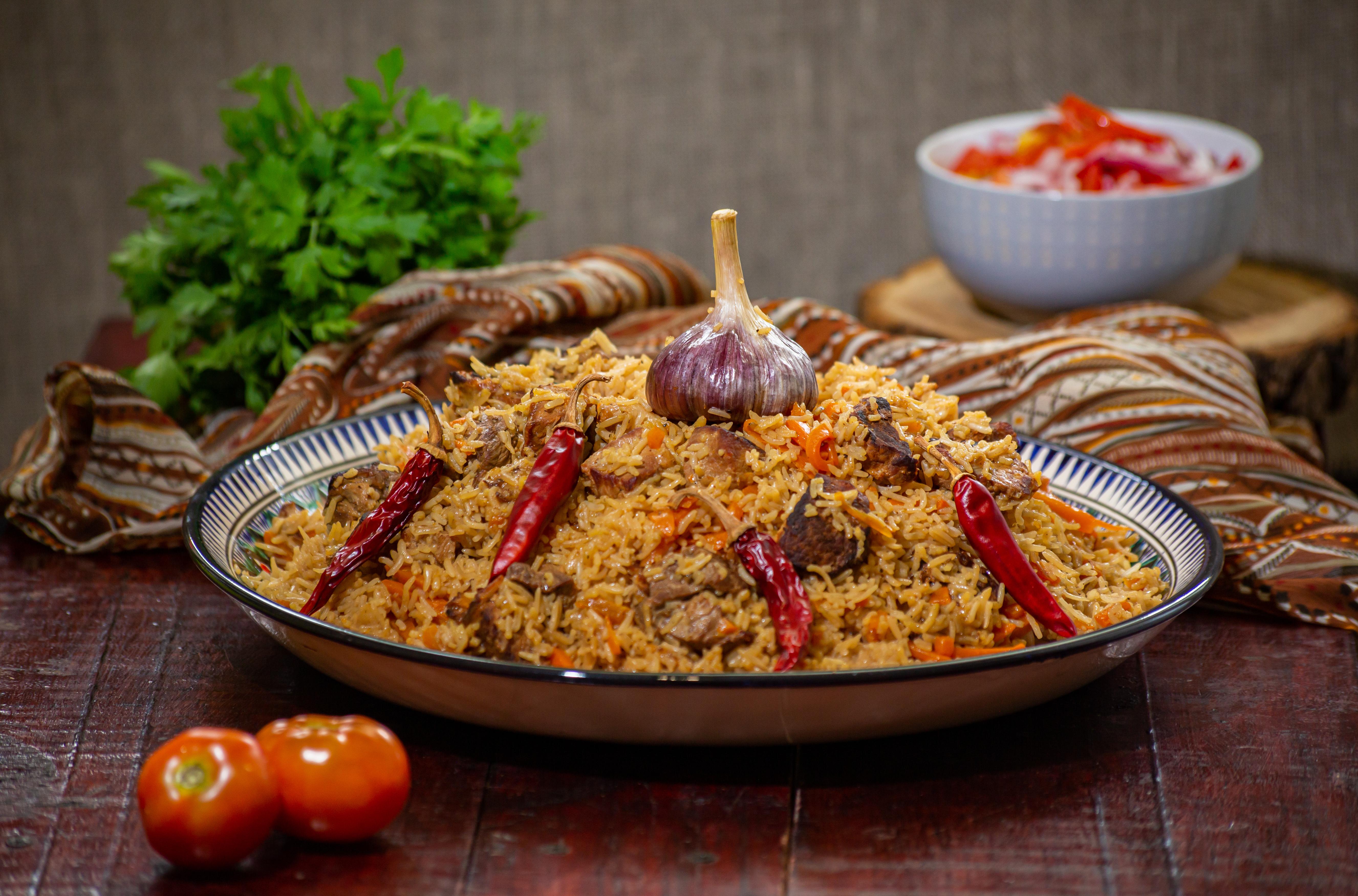 Plov - typical dish from Central Asia