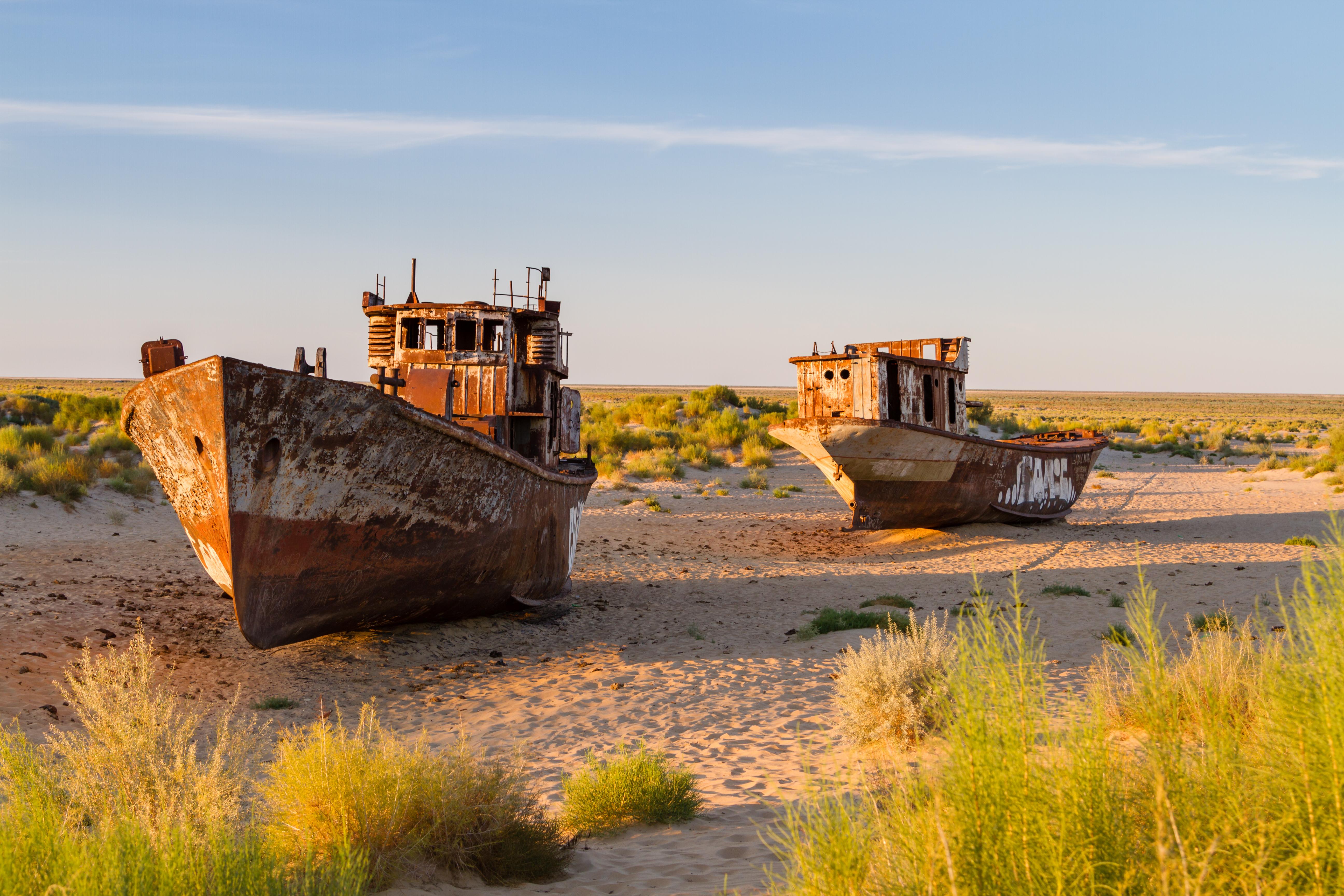 как выглядело аральское море