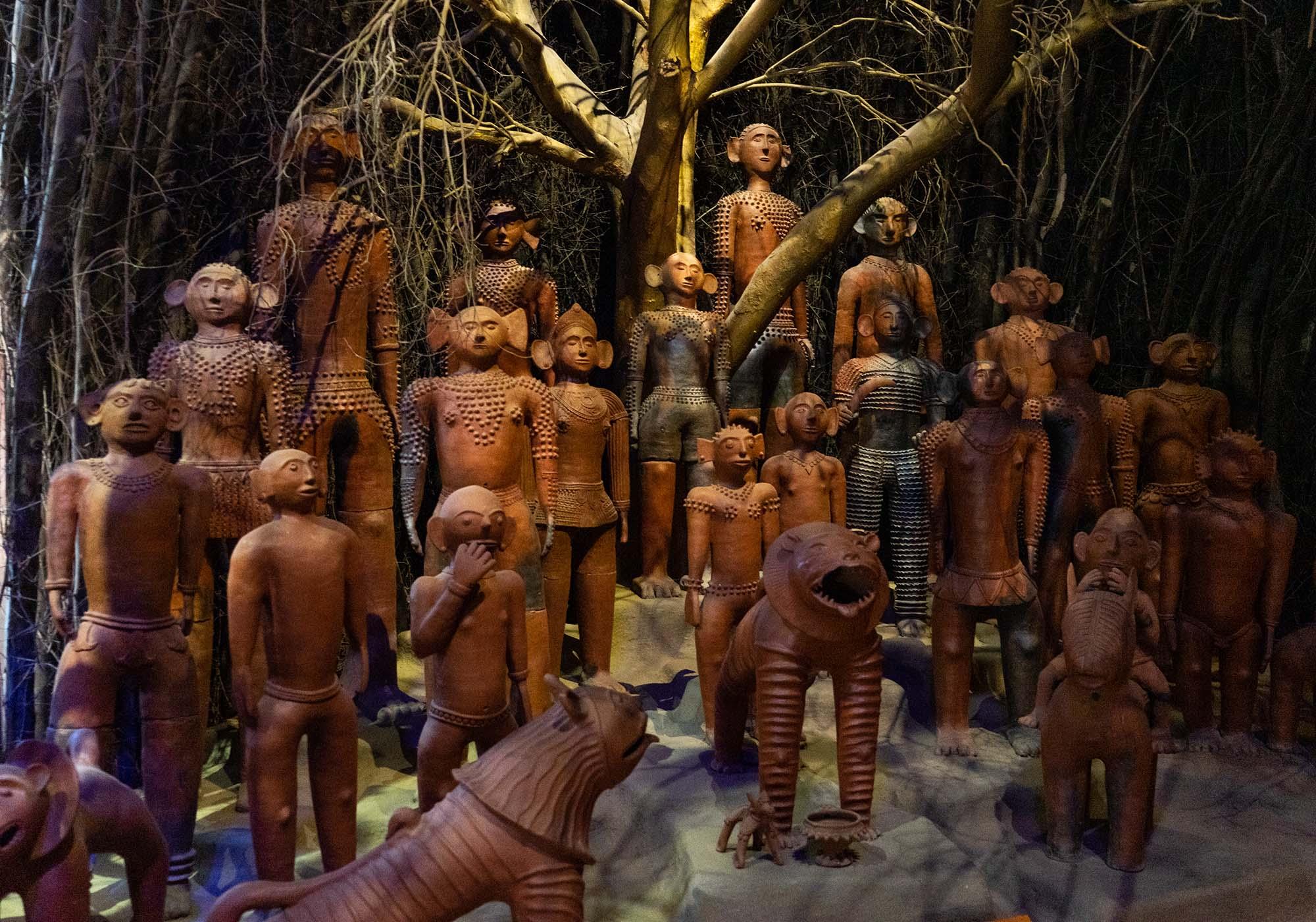 Shrines for the goddess Shitala, one of the main deities of the Bastar region, who protects villages from diseases and other troubles. – © Michael Turtle