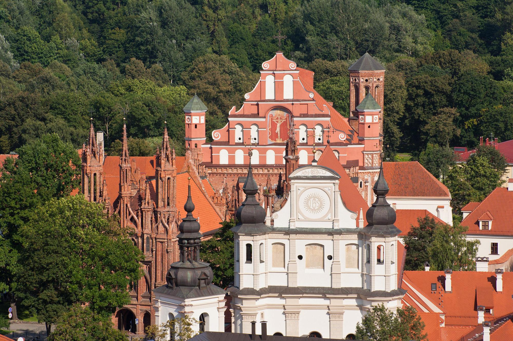 The Church of St. Francis and St. Bernard is in the Old Town. It is an important example of Gothic architecture in Lithuania. - © www.govilnius.lt