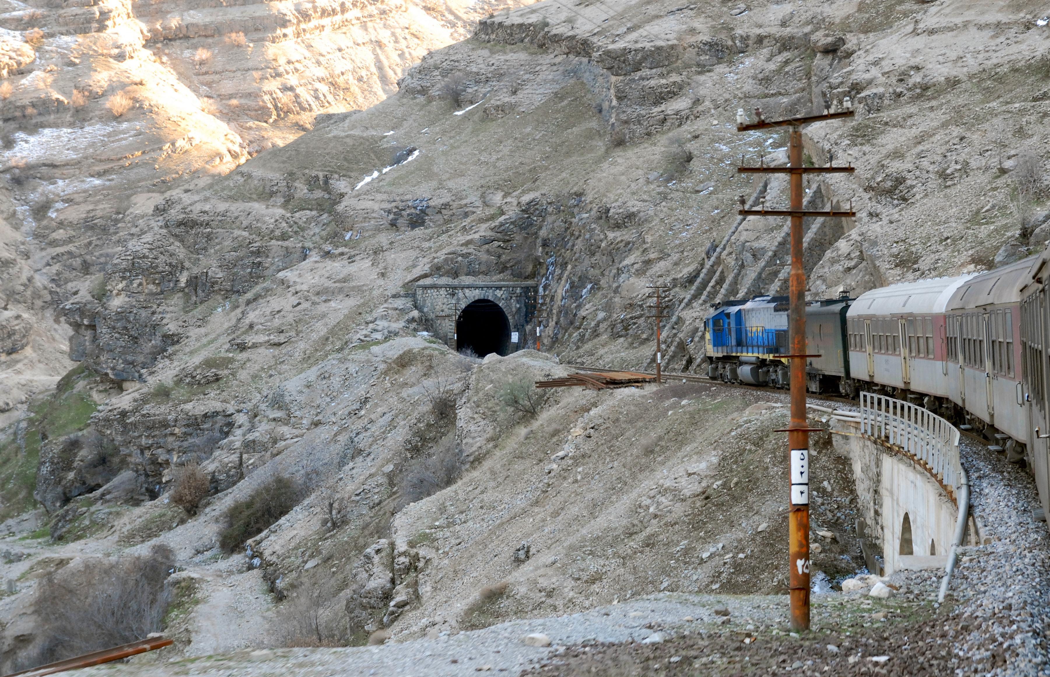 Tunnel in the trans-Iranian railway