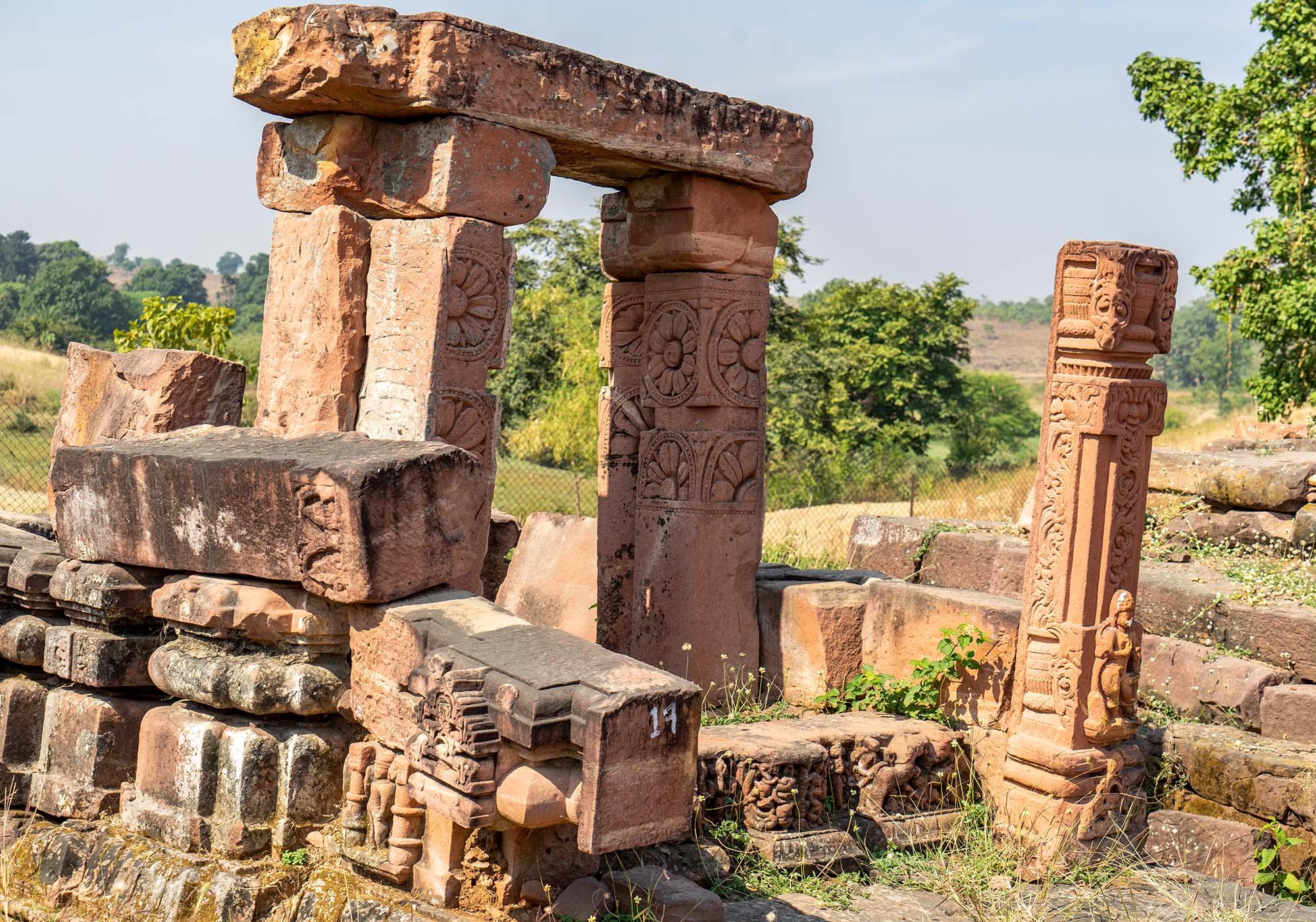 One of the temple ruins at Ashapuri, which would have been a large temple complex between the 9th and 11th centuries. – © Michael Turtle
