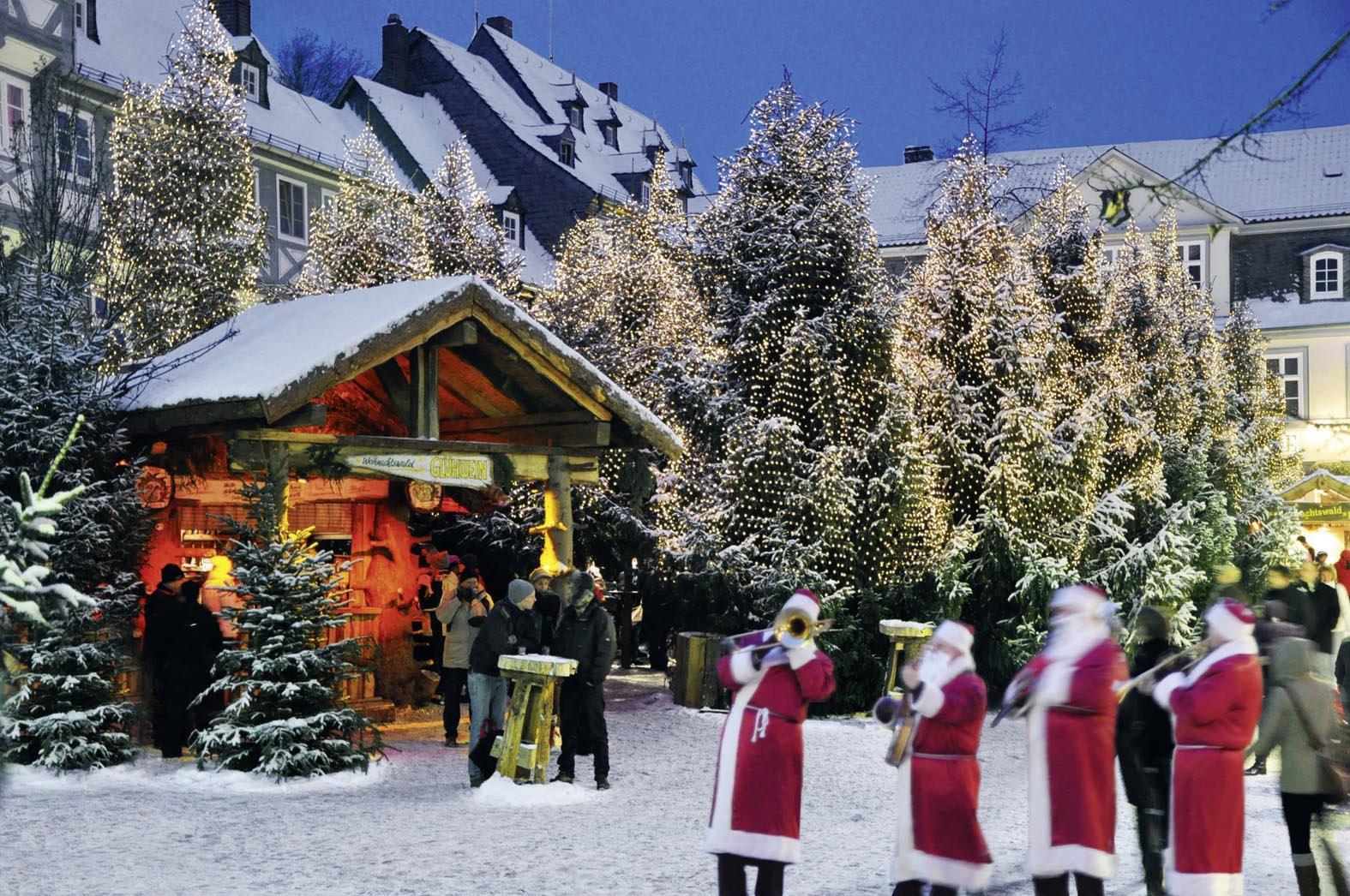 The one and only Christmas Forest. Frequently copied but never equalled—Goslar was pioneer of the idea of creating a forest right in the middle of town. – © GOSLAR marketing gmbh