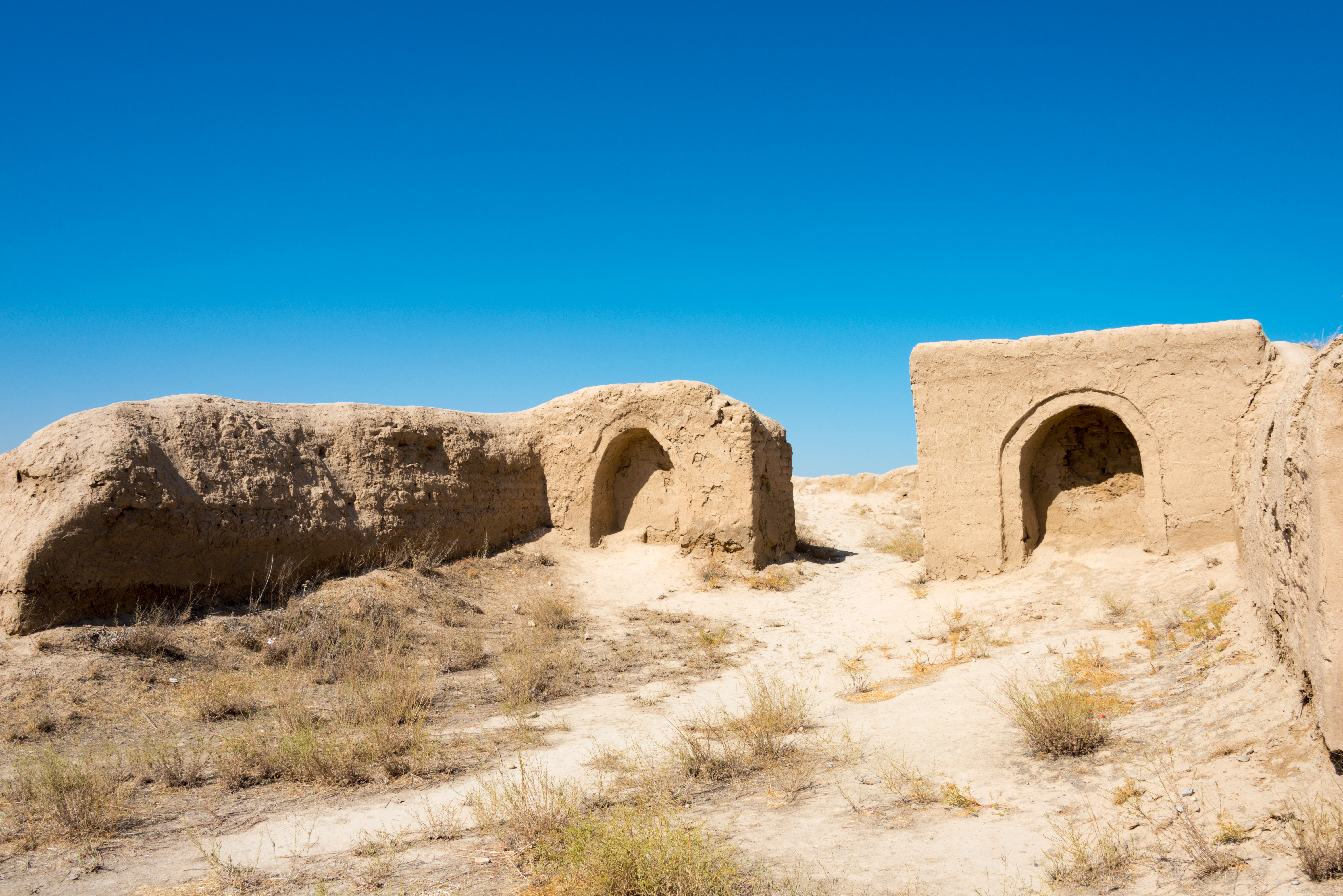 Ruins in Ancient Panjakent - Photo by  beibaoke / Shutterstock.com