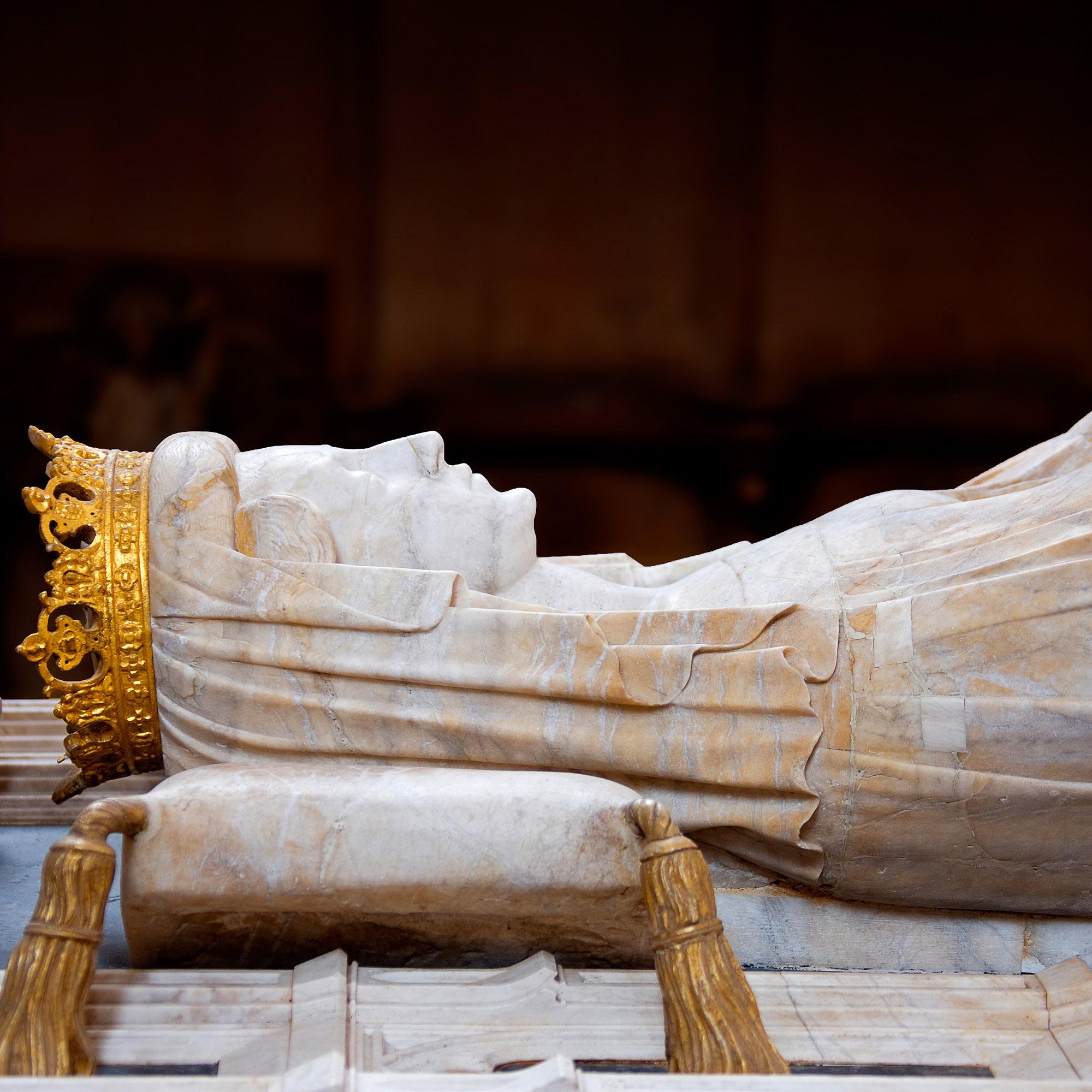 The sarcophagus of Queen Margrethe the 1st, who united Denmark, Norway, and Sweden under Danish rule in 1397. The act sparked 400 years of Danish-Swedish rivalry. – © Jan Friis