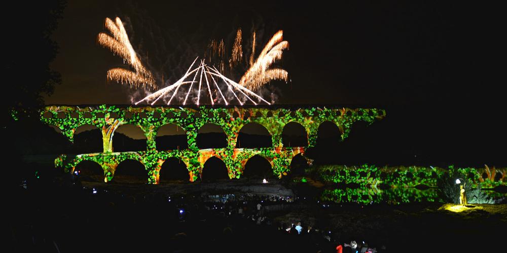 The largest natural screen in Europe for an outstanding video show. – © Thierry Nava / Groupe F The largest natural screen in Europe for an outstanding video show. – © Thierry Nava / Groupe F
