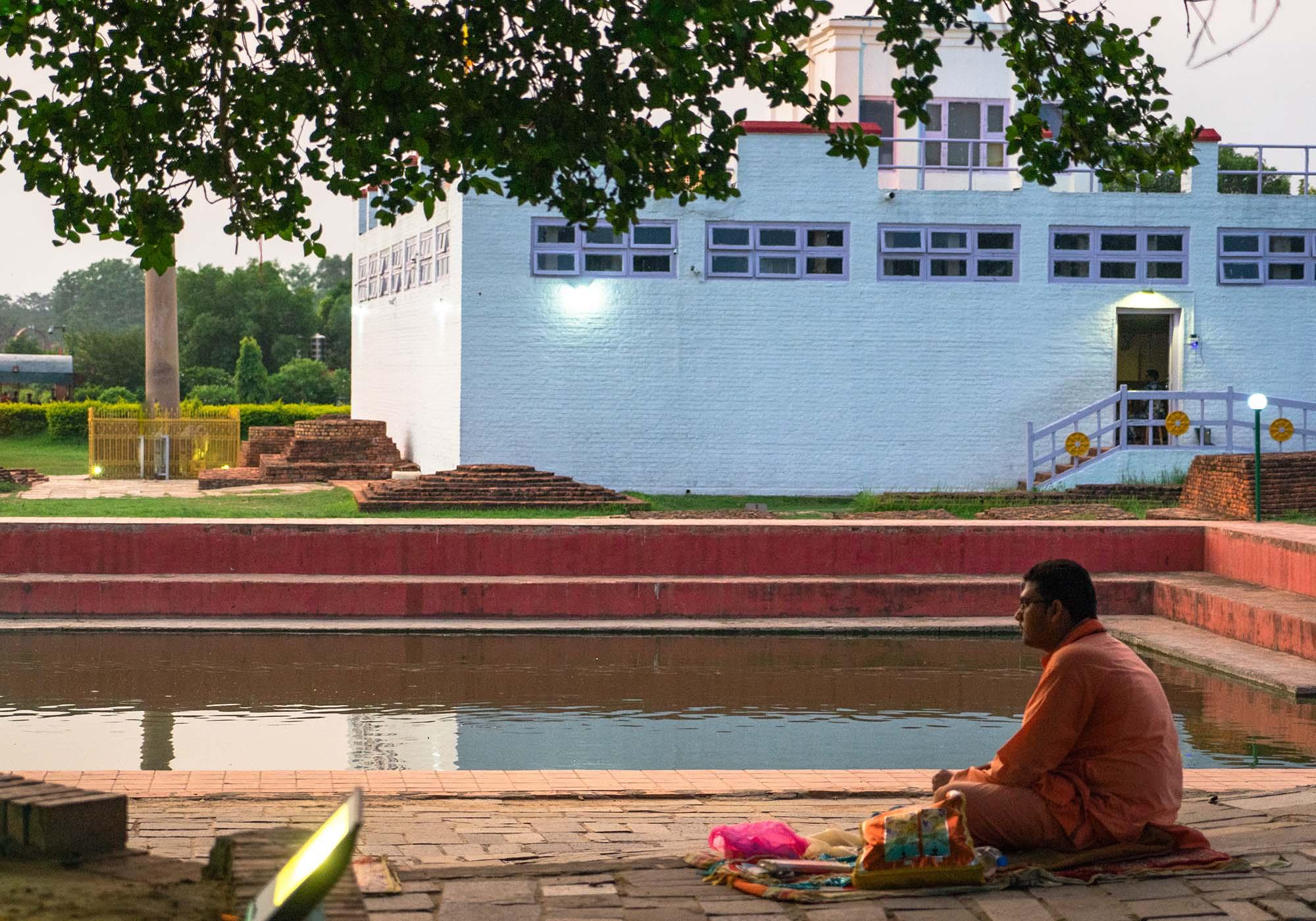 While Lumbini is a focal point for Buddhist pilgrims, there are visitors with a variety of faiths and beliefs who come for a spiritual experience. – © Michael Turtle