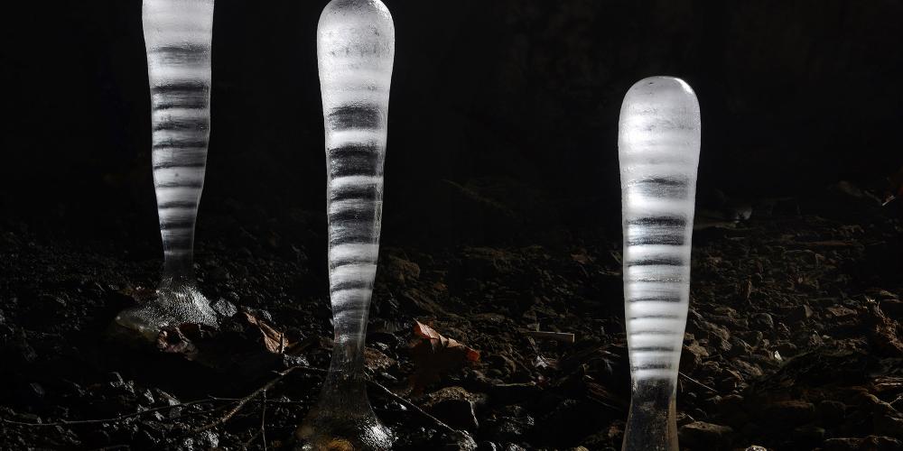There are discoveries around every corner in Banská Štiavnica, like the stalagmites with stripes (from temperature differences between day and night) found in an abandoned mine. – © Albert Russ / Shutterstock