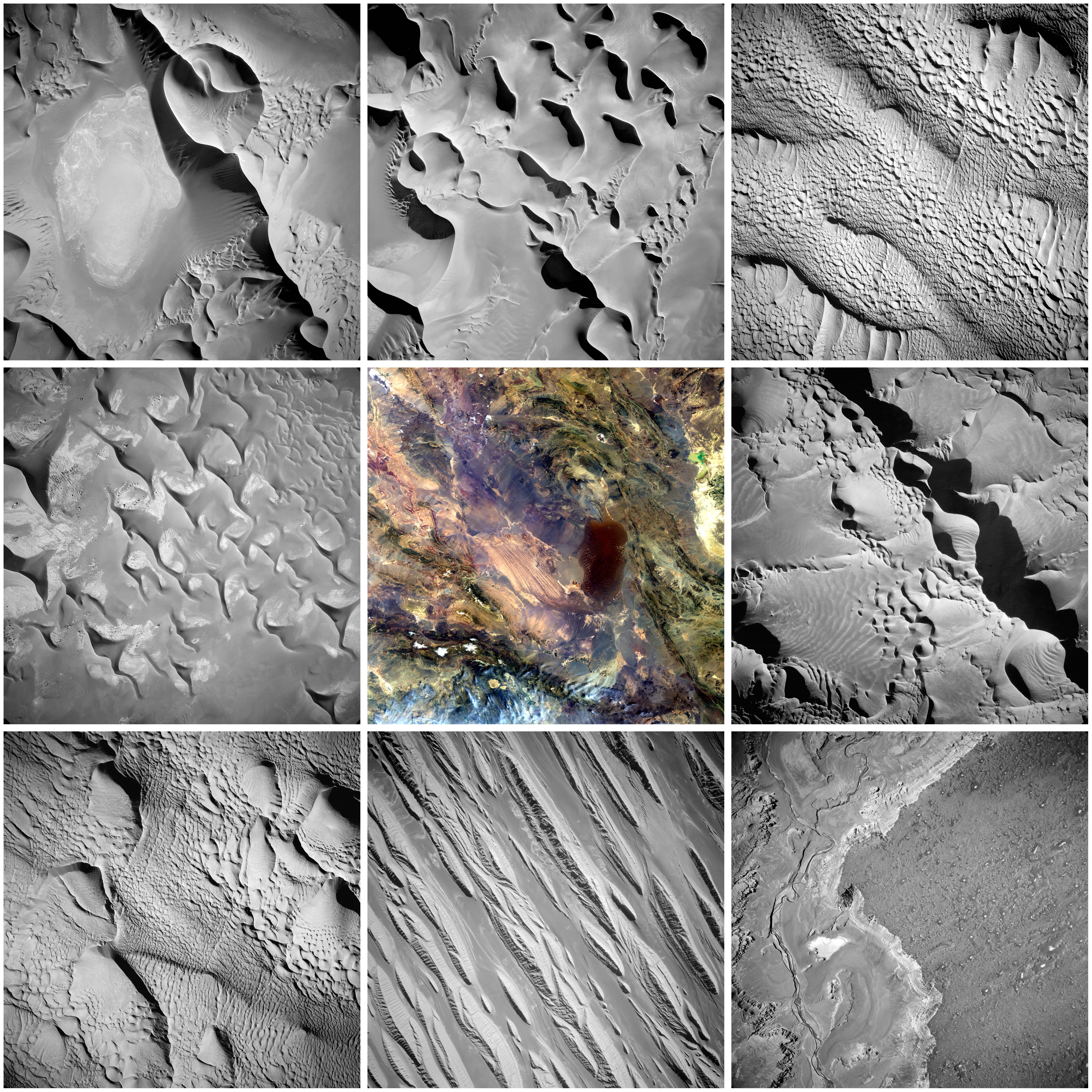 Geological formations of Lut Desert. Geological formations of Lut Desert.