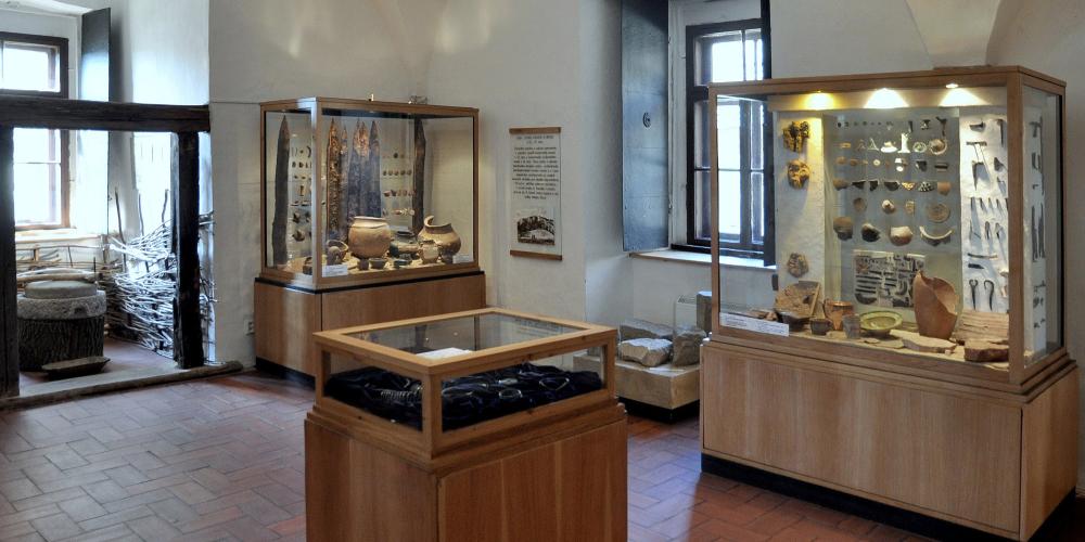 One of the expositions housed in the Old Castle is the Archaeological Exposition, consisting of findings excavated in Banská Štiavnica and Sitno Hill. – © Lubo Lužina