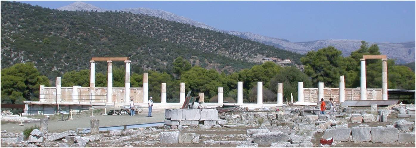 Figure 8. The monumental stoa for incubation. – © Hellenic Ministry of Culture and Sports / Ephorate of Antiquites of Argolida