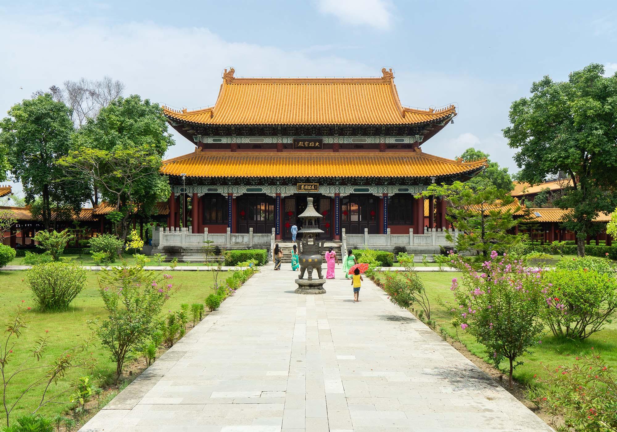 The Chinese Monastery is one of the most architecturally-striking buildings in the monastic zones and has accommodation for a large number of pilgrims. – © Michael Turtle