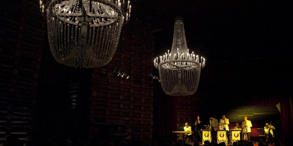 Alfons Długosz Chamber in the Wieliczka Salt Mine can be transformed into a concert hall or conference room. It is equipped with a two-level stage that has a great potential. – © Artur Grzybowski Alfons Długosz Chamber in the Wieliczka Salt Mine can be transformed into a concert hall or conference room. It is equipped with a two-level stage that has a great potential. – © Artur Grzybowski