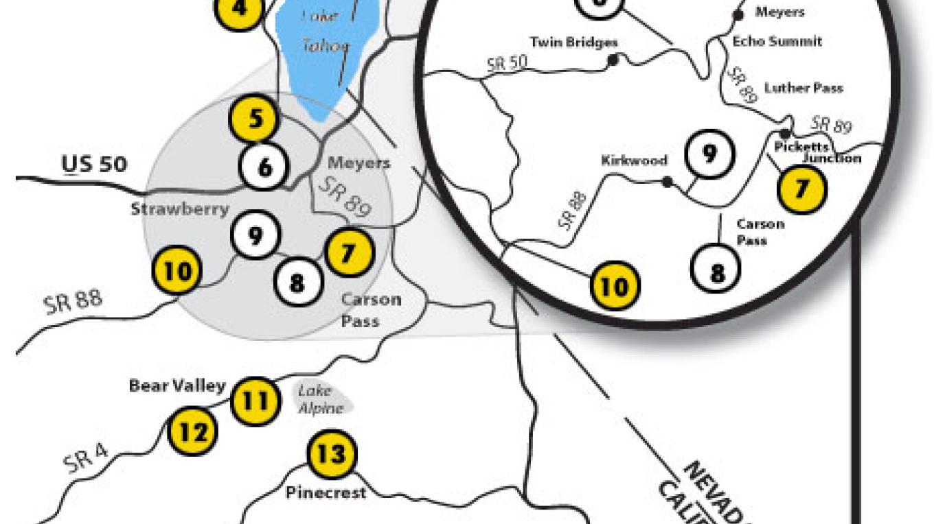 Highway 108 Sno Park Sierra Nevada Geotourism