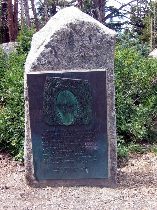 Kit Carson Marker (No. 315 California Historical Landmark) Sierra