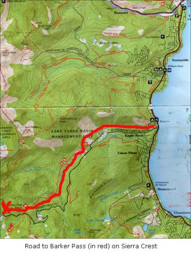 Blackwood Canyon SnoPark Sierra Nevada Geotourism