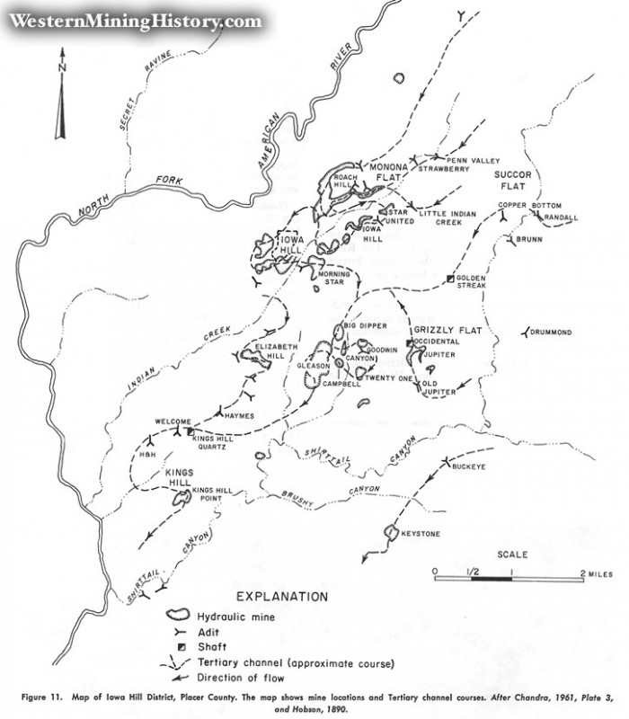 Iowa Hill (No. 401 California Historical Landmarks) Sierra Nevada
