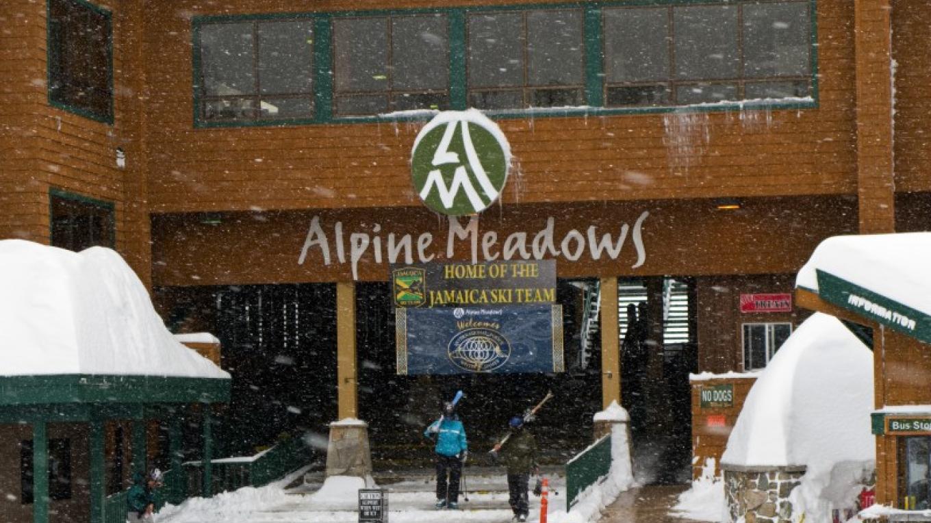 Alpine Meadows Ski Resort Sierra Nevada Geotourism Alpine Meadows Ski Map