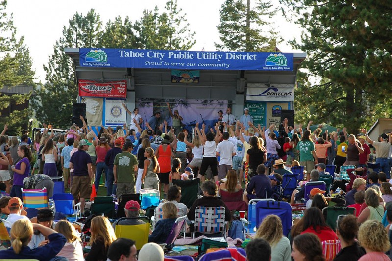 Tahoe City Concerts at Commons Beach Sierra Nevada Geotourism