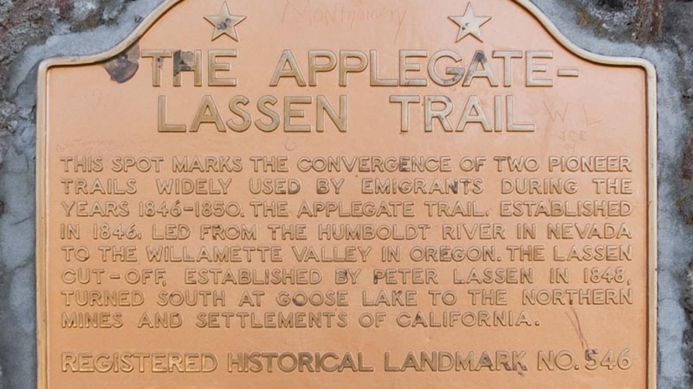 Applegate-Lassen Emigrant Trail - Fandango Pass (No. 546 California ...