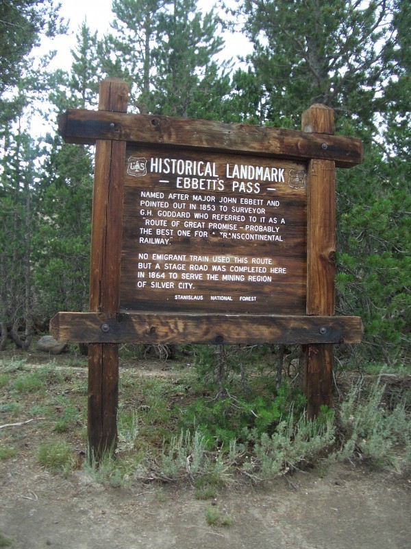 Ebbetts Pass Route (No. 318 California Historical Landmark) | Sierra ...