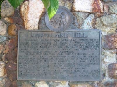 Mokelumne Hill (No. 269 California Historical Landmark) Sierra Nevada