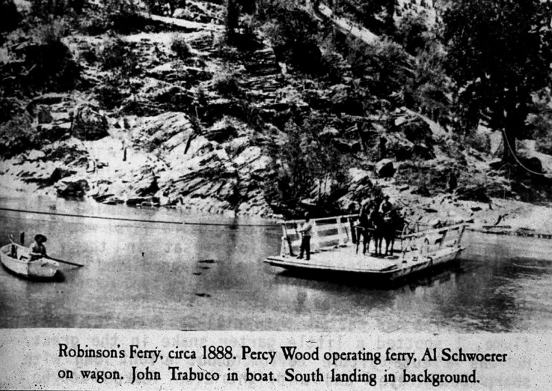 Robinson's Ferry (No. 276 California Historical Landmark) Sierra Nevada Geotourism