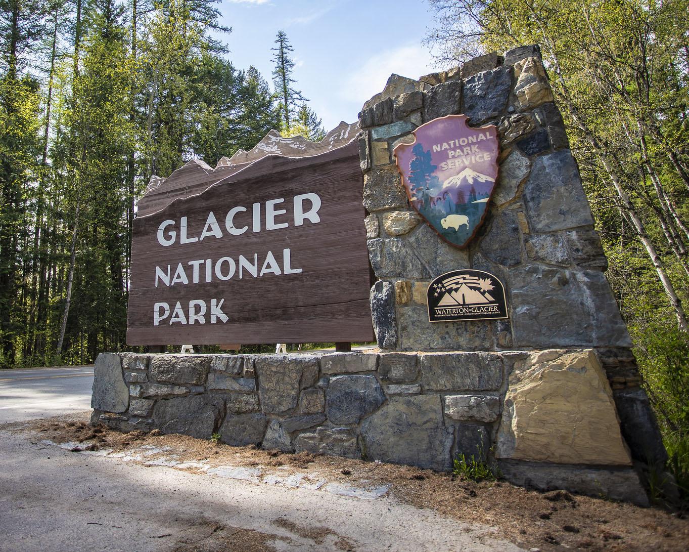 The West Glacier Entrance Station // Photo: Glacier NPS