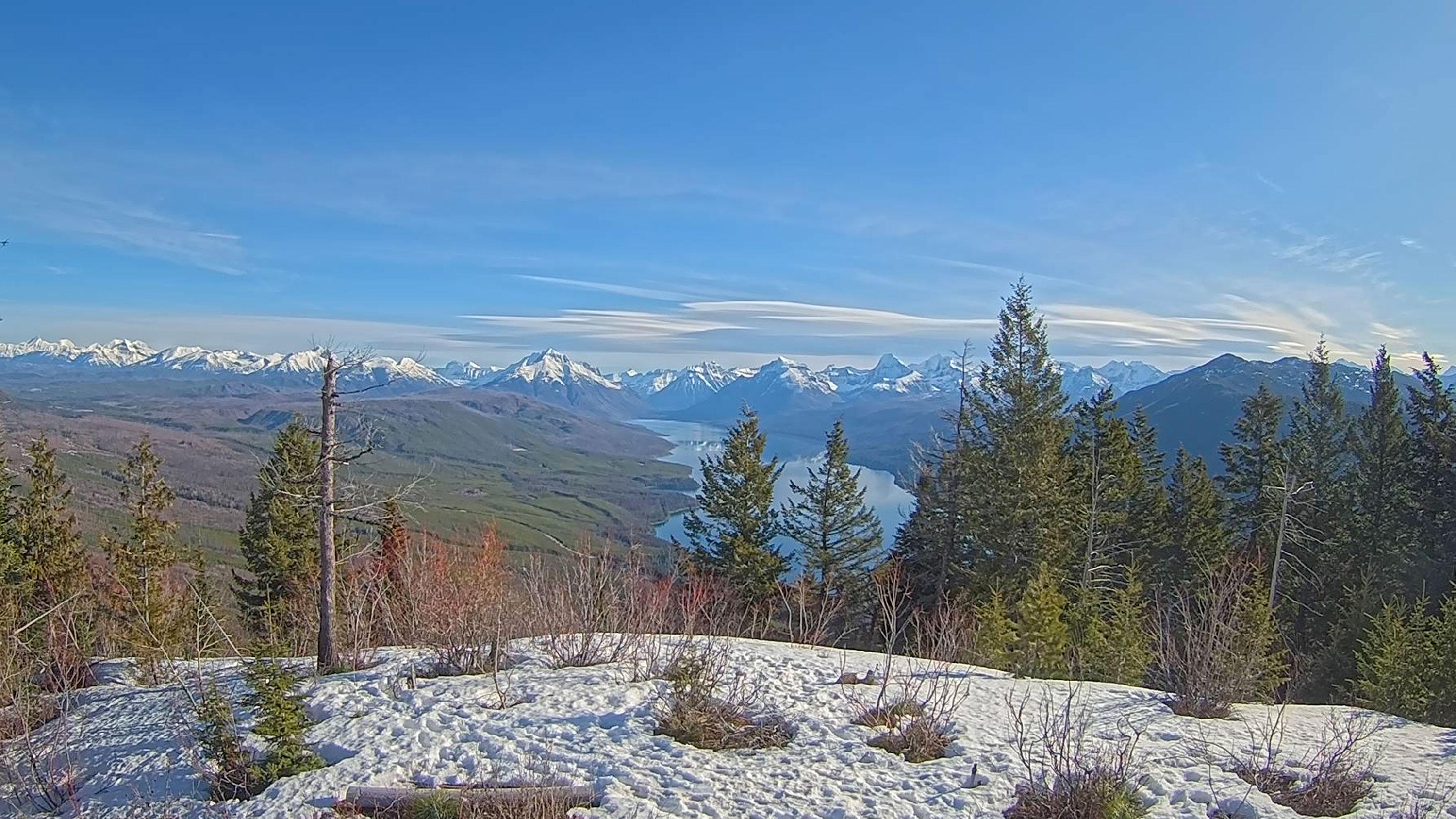Apgar Lookout Webcam looking over Lake McDonald in Glacier National Park