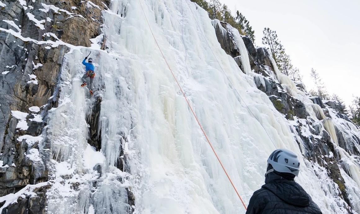 Ice Climbing with Whitefish Vertical Adventures