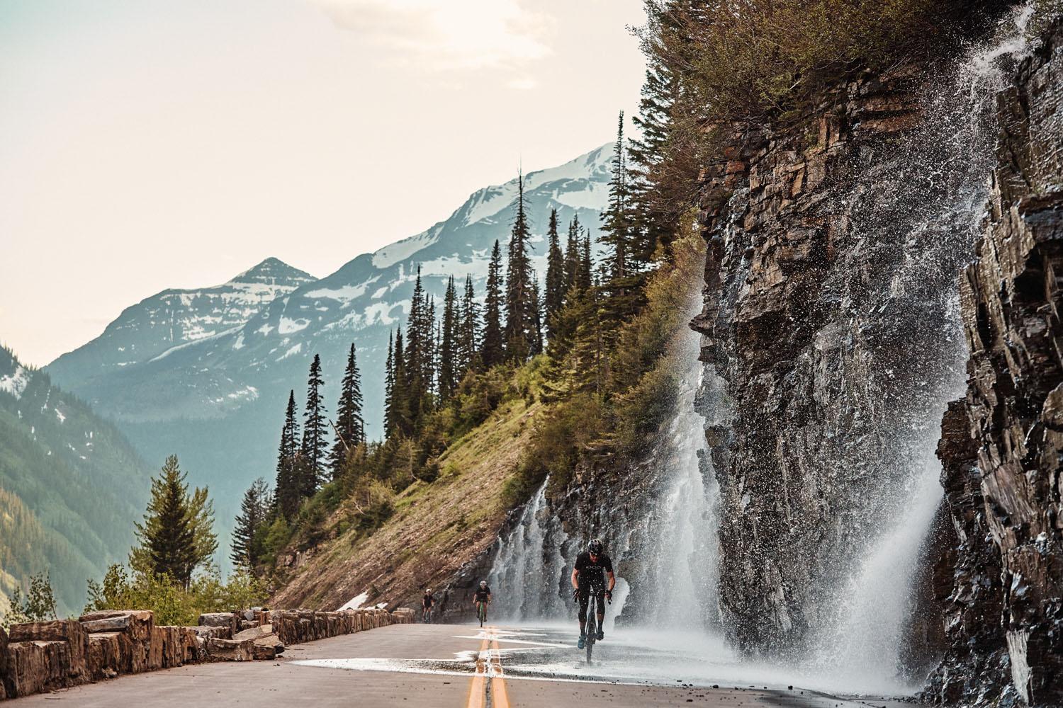 The Weeping Wall offers a nice cool off on the way up. // Photo: Jordan Haggard