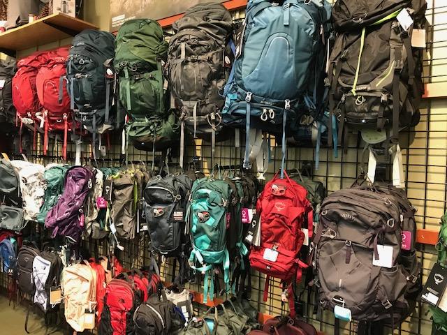 We carry a large selection of backpacking, hiking and camping gear
