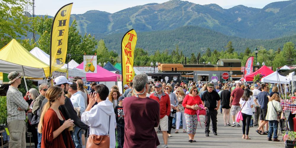 Whitefish Downtown Farmers Market Whitefish Montana Lodging, Dining