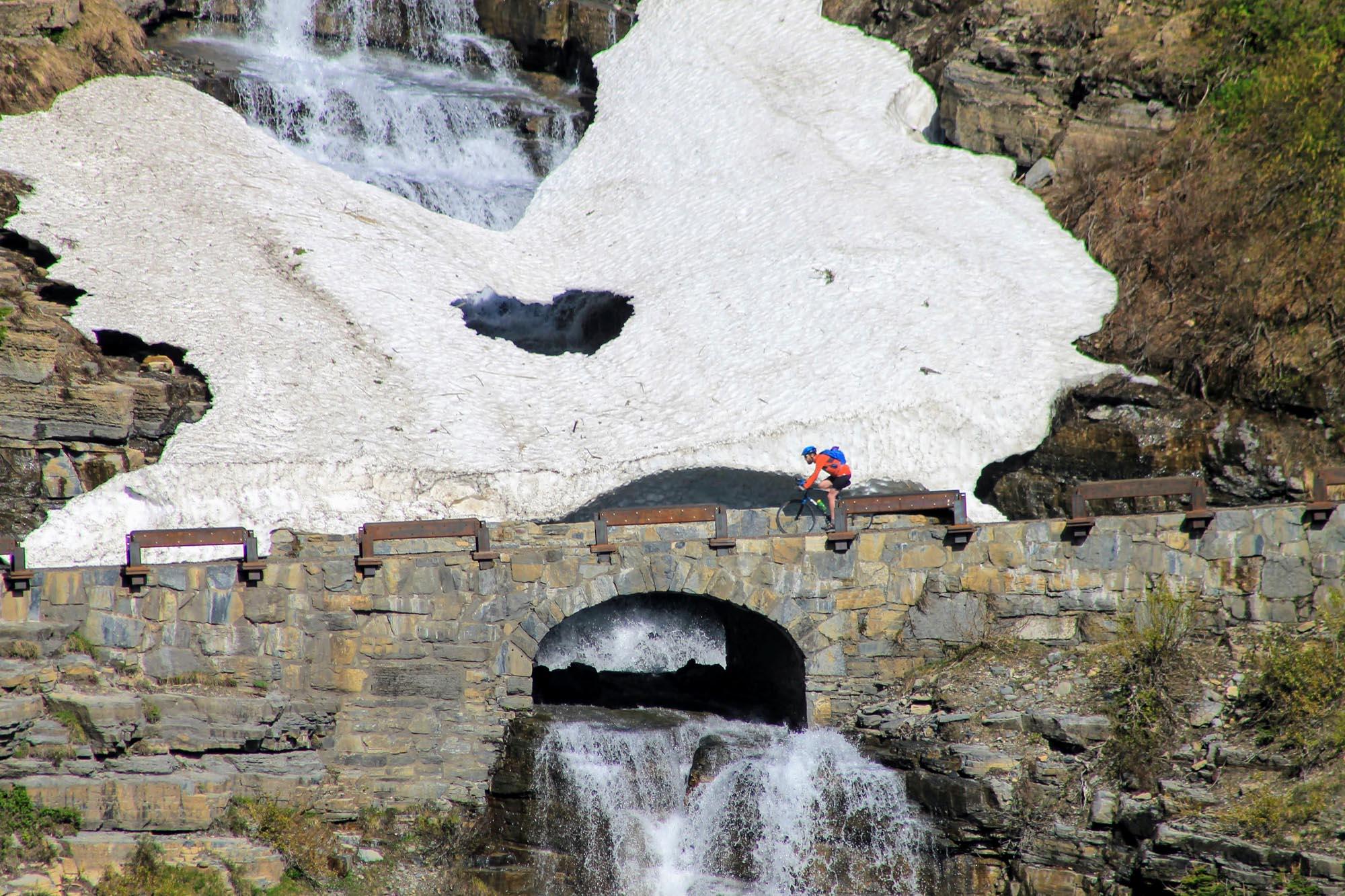 Waterfalls are plentiful along the journey to Logan Pass