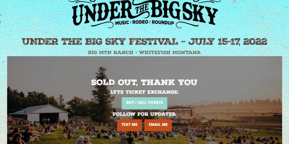 Under the Big Sky Festival Whitefish Montana Lodging, Dining, and
