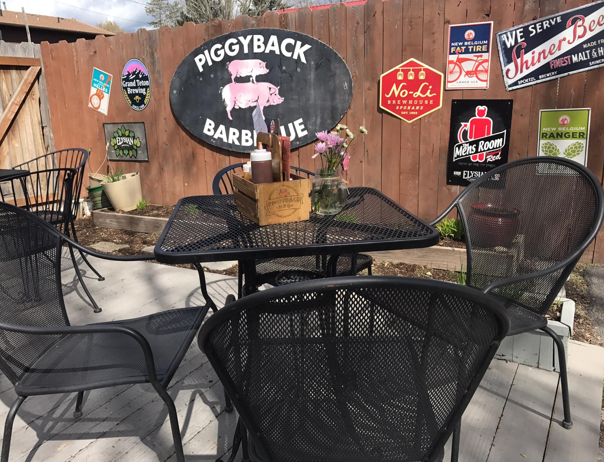Our outdoor seating area is a great place to relax and listen to live music.