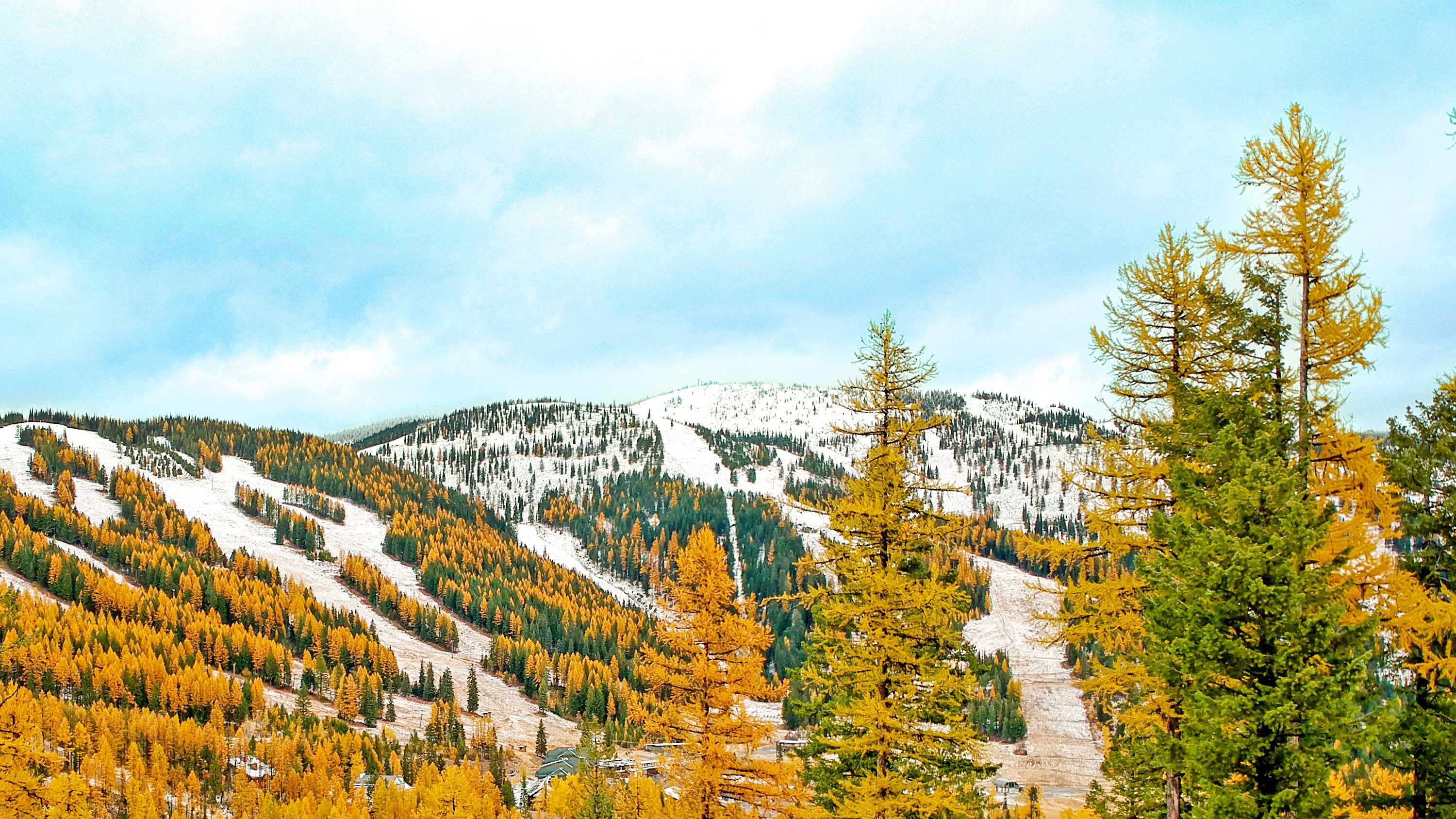 Winter is coming, fall snows begin to cover Big Mountain