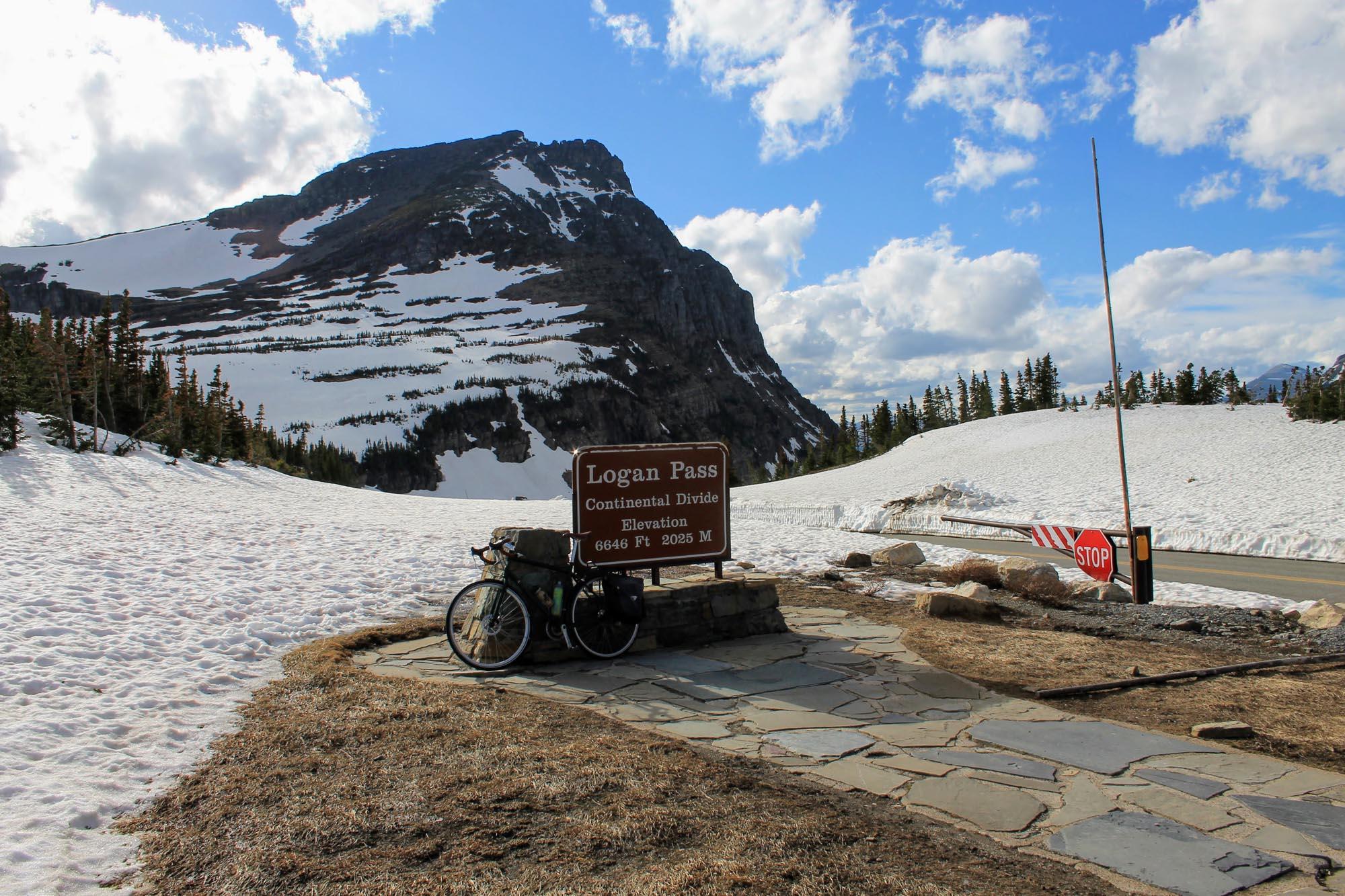 After approximately 16 miles and 3,200 vertical feet, Logan Pass awaits