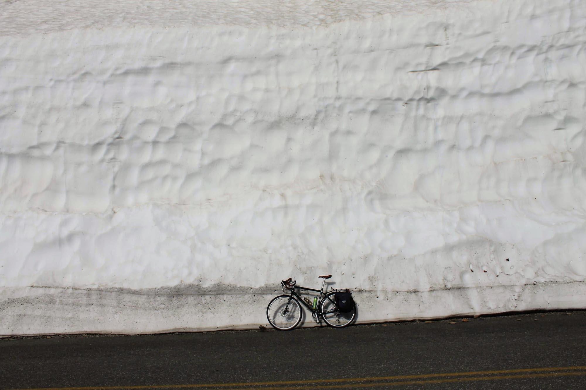 Going-to-the-Sun Road receives incredible amounts of snow during the winter