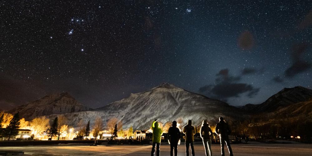 Starry Skies as seen from the Waterton Townsite - Photo Courtesy Monika Deviat Photography