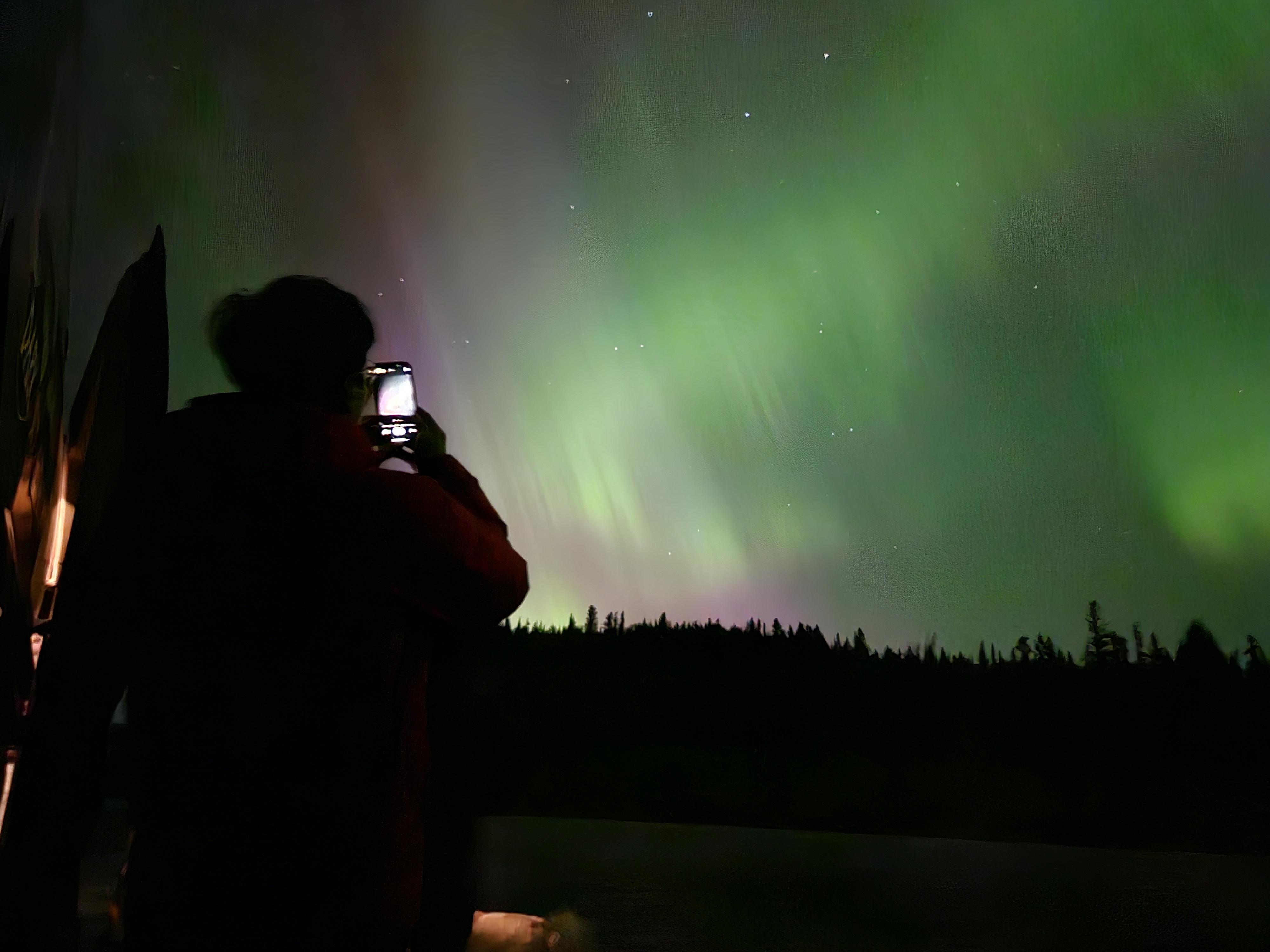 Smartphone Phone of the Northern Lights in 2025
