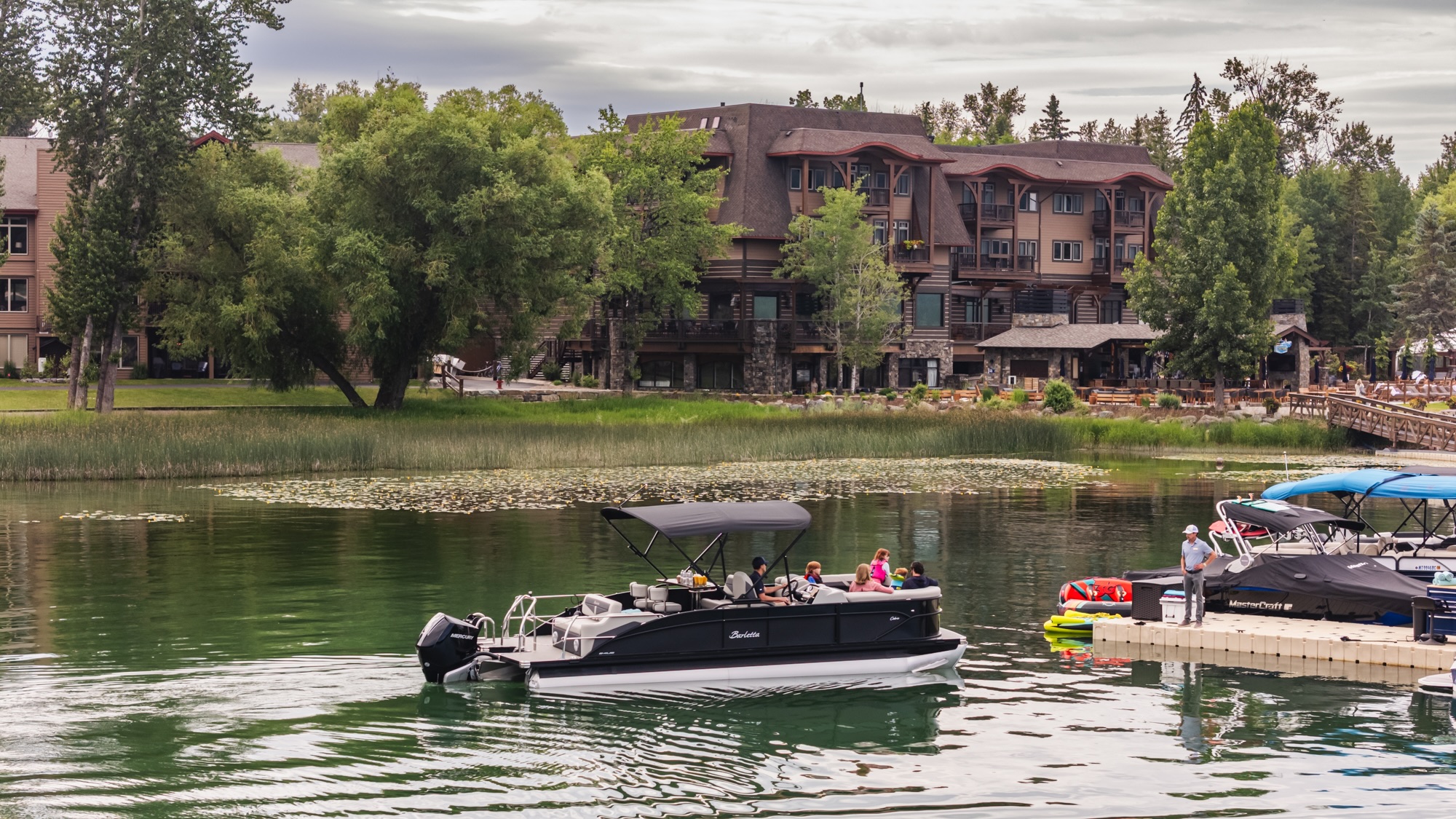 Barletta Cabrio Pontoon on Whitefish Lake – Noah Couser