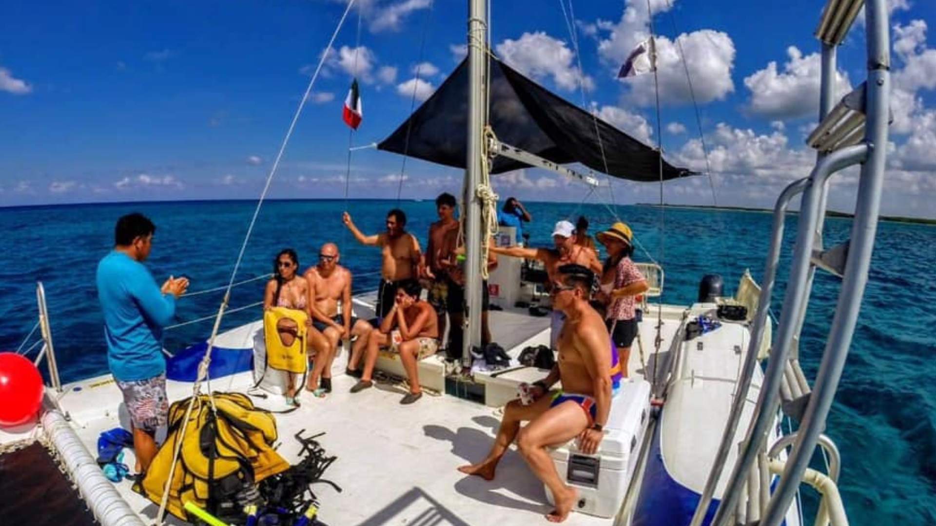 Catamaran Excursion to El Cielo Reef with Beach Club Included | Cozumel  Tourbase