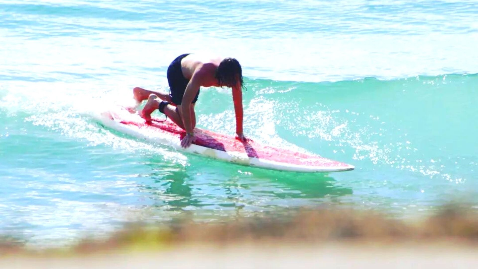 Surfing in Cozumel